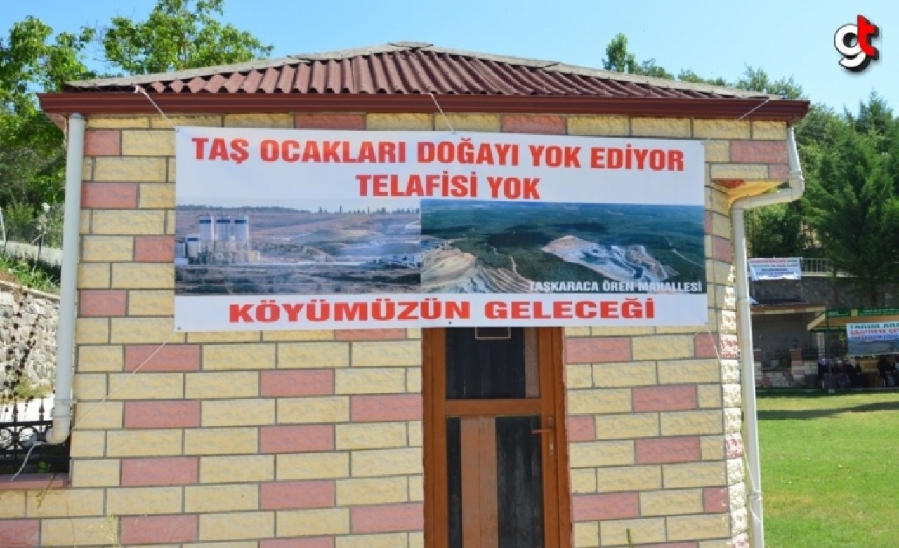 Samsun&#039;da köylülerden taş ocağı sahasının genişletilmesine tepki