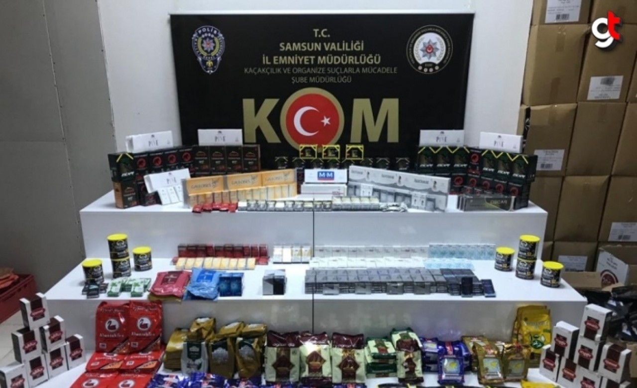 Samsun Atakum&#039;da sigara kaçakçılığı yaptığı iddia edilen kişi yakalandı