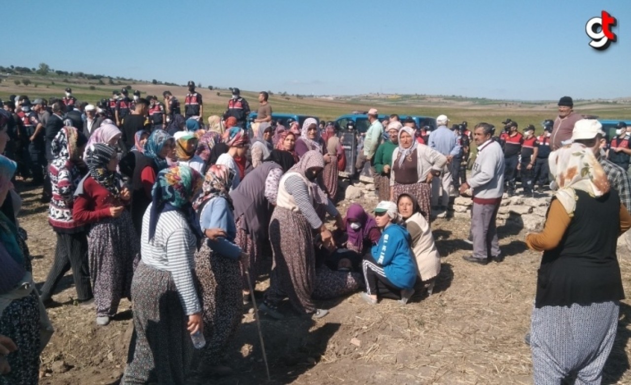 Samsun Vezirköprü&#039;de vatandaşlardan arazi toplulaştırma çalışmalarına tepki