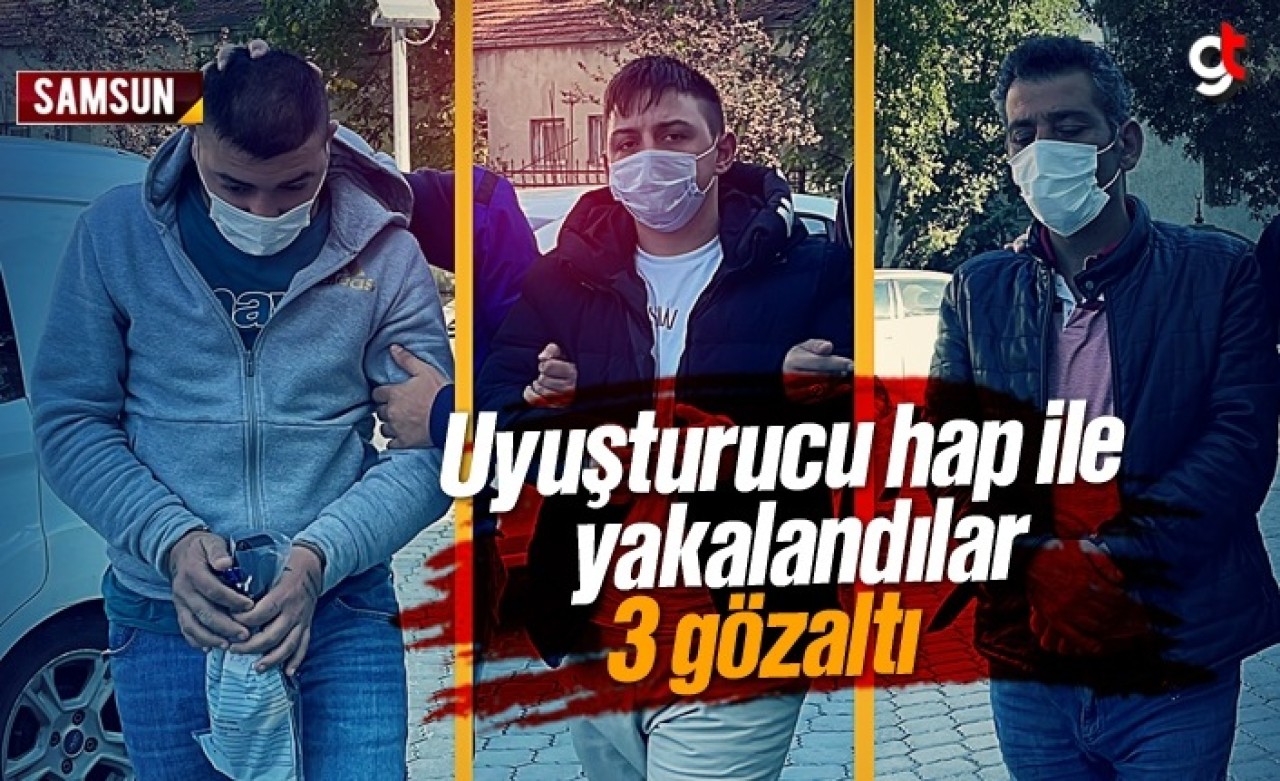 Samsun&#039;da uyuşturucu operasyonunda 3 gözaltı