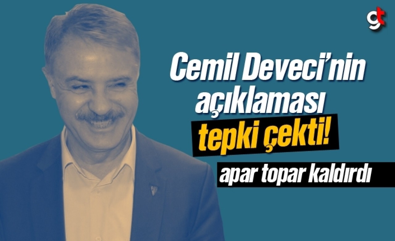 Cemil Deveci&#039;nin tepki çeken paylaşımı