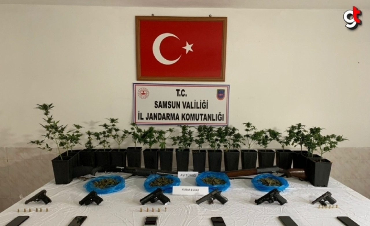 Samsun Dededağı&#039;nda 16 adreste uyuşturucu operasyonu