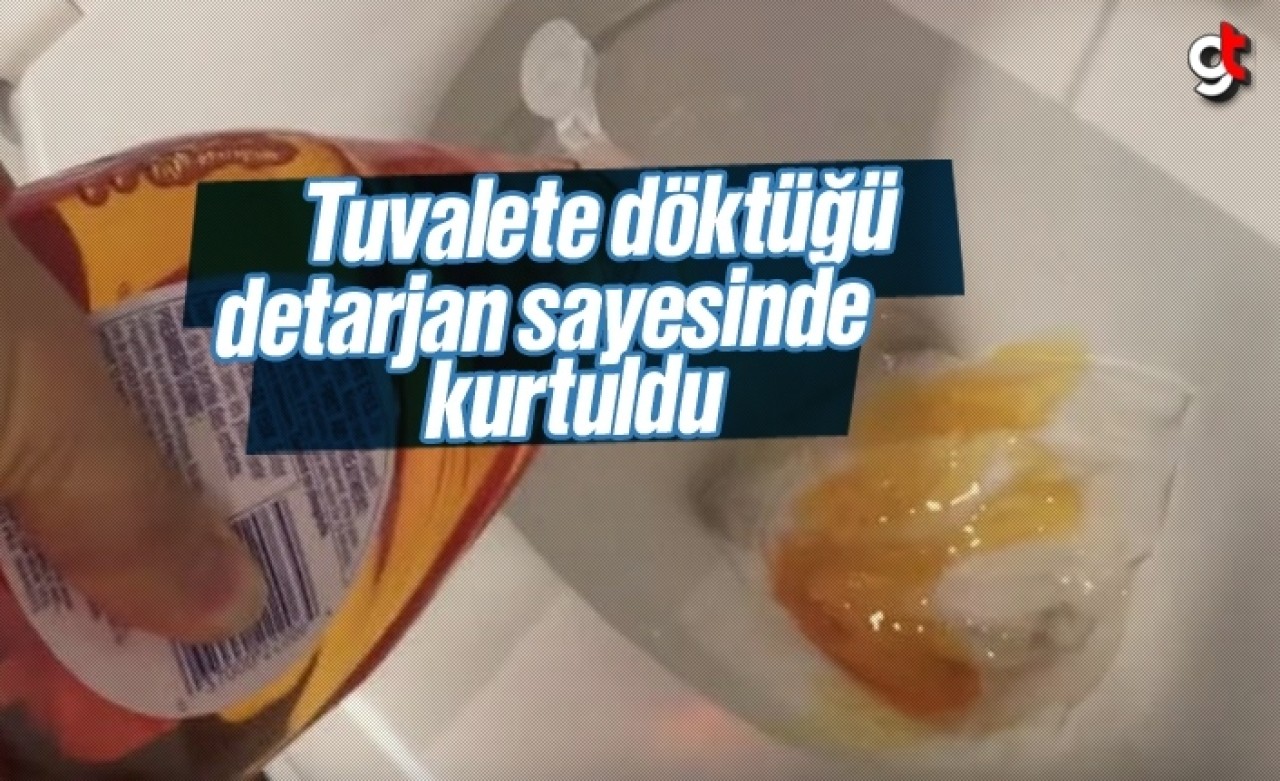 Tuvalate döktüğü detarjan sayesinde kurtuldu