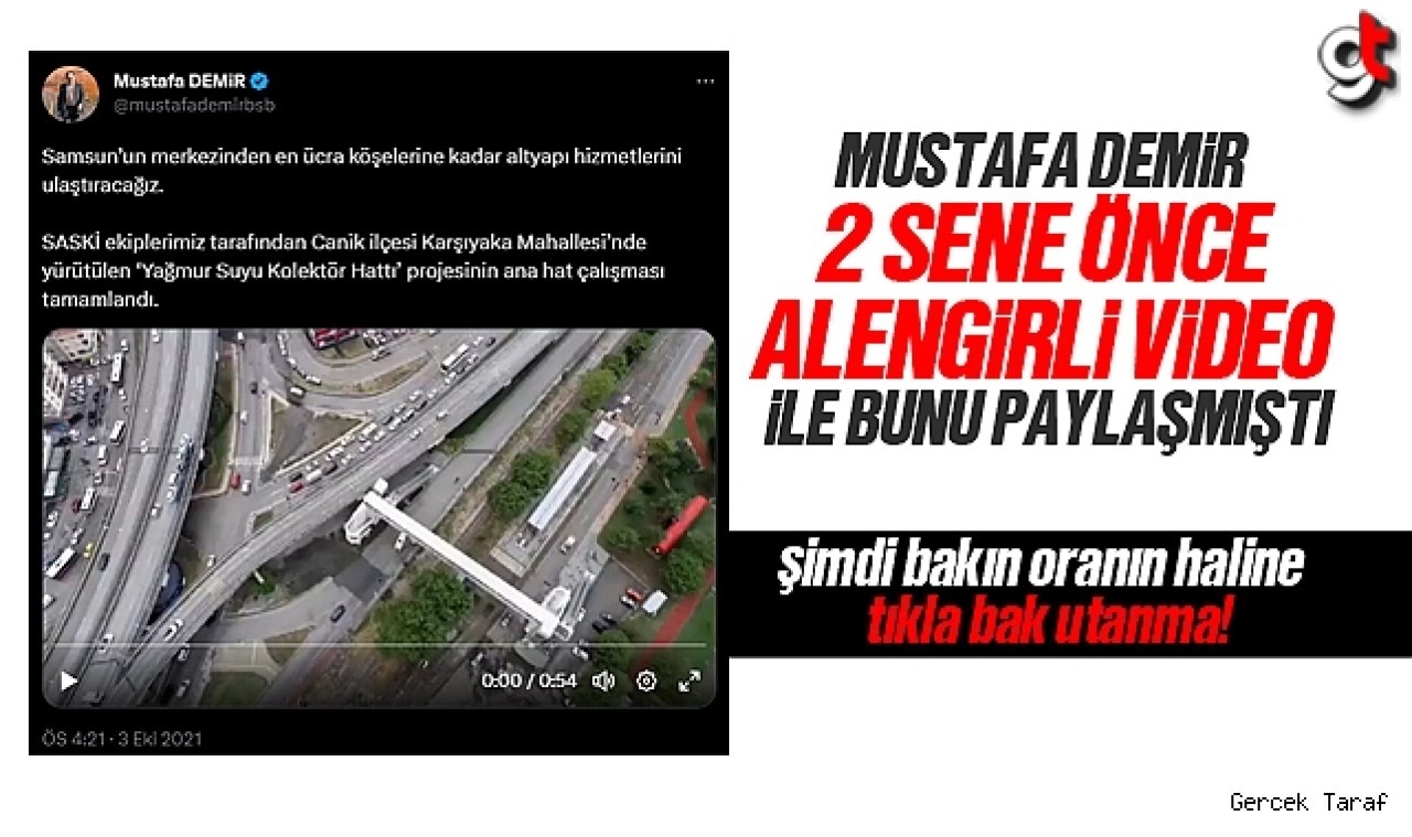 Samsun Büyükşehir selin altında kaldı