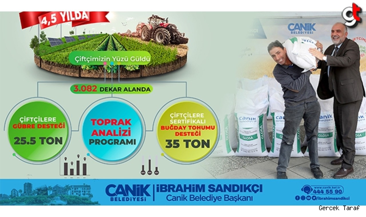 Canik’te dev tarım atağı