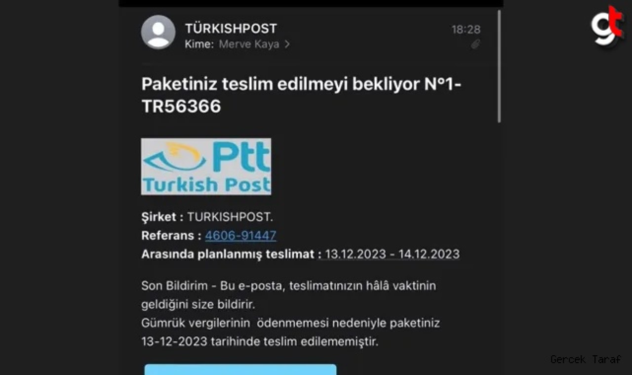 Sahte SMS ve E Postalara dikkat edin! PTT sahte SMSler için uyardı