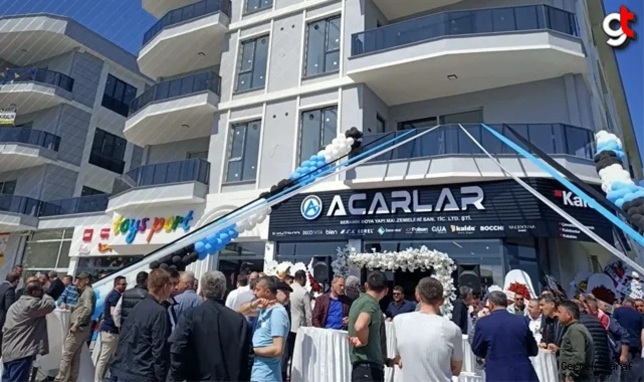 Acarlar Seramik Boya Yapı Malzemeleri Atakum Şubesi Dualarla açıldı