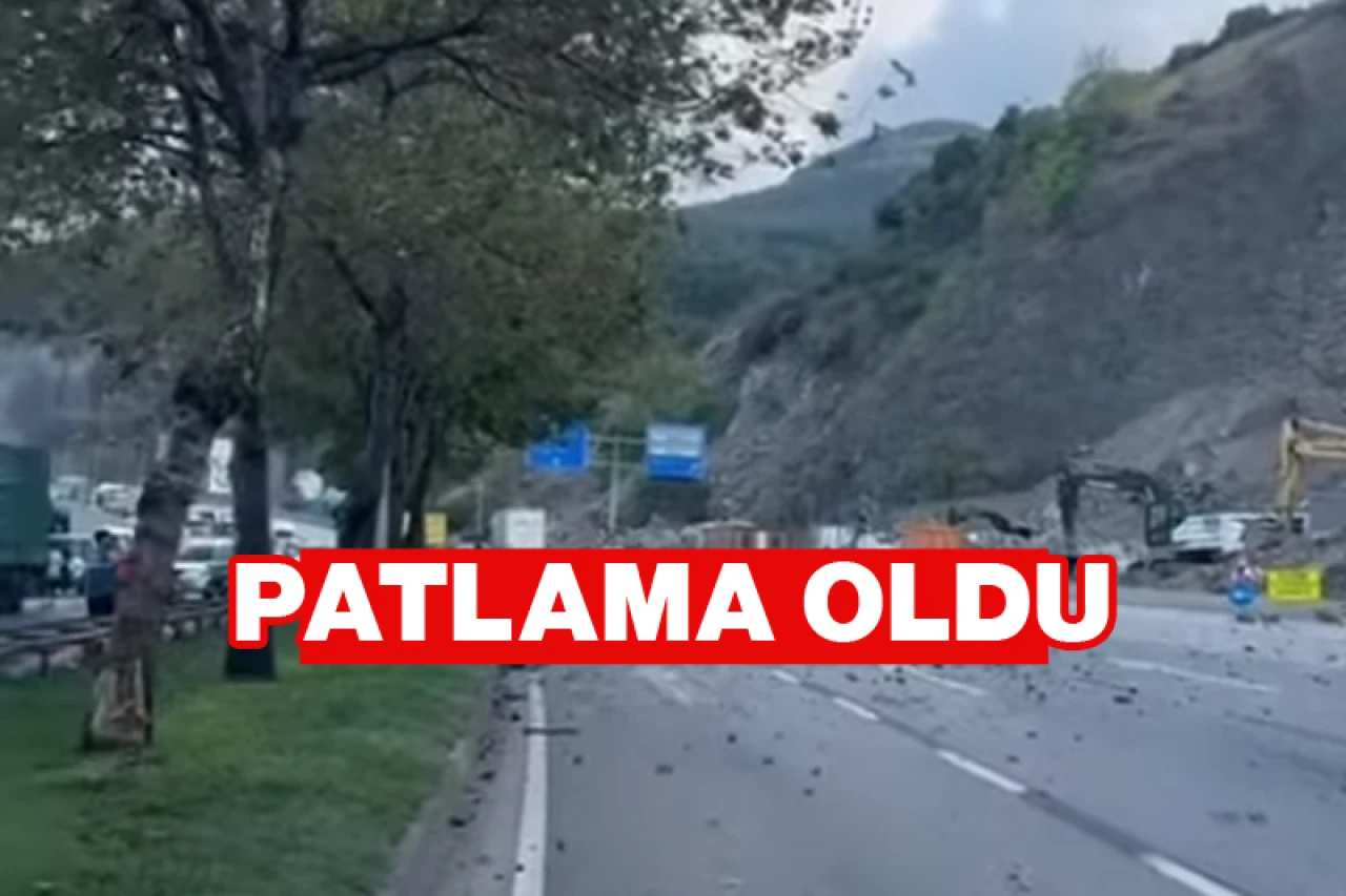 Samsun'da Taş Ocağındaki Patlatma Sırasında Yola Fırlayan Taşlar 4 Kişiyi Yaraladı