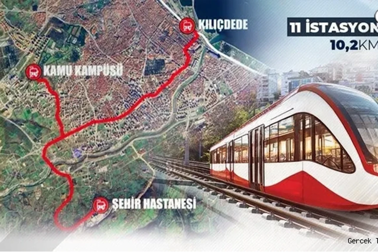 Samsun Şehir Hastanesi ve Eğitim Araştırma Hastanesi'ne tramvay ile gidilecek