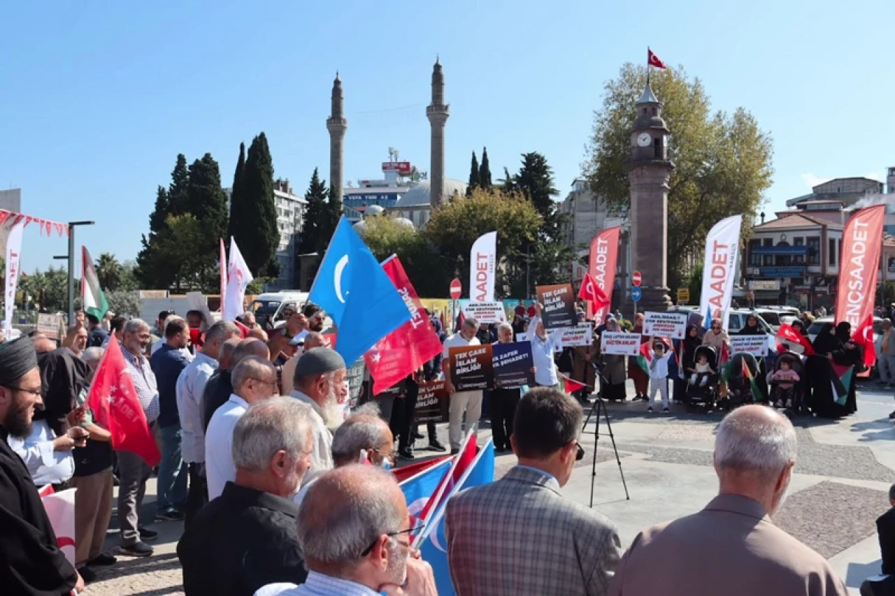 Samsun Saadet Partisi: İsrail ile Yapılan Kanlı Ticareti Durdurun!