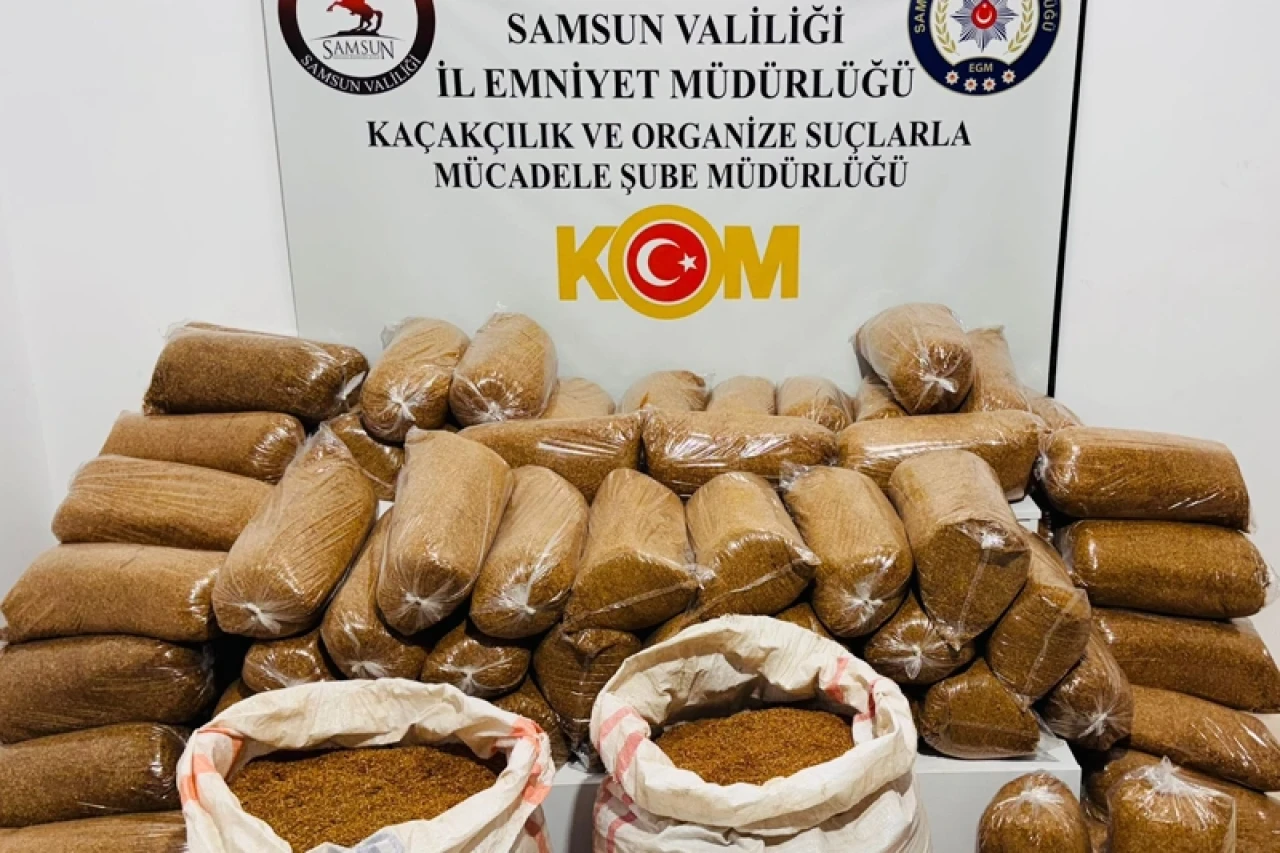 Samsun'da Kaçak Tütün Operasyonu: 510 Kilogram Kaçak Tütün Ele Geçirildi