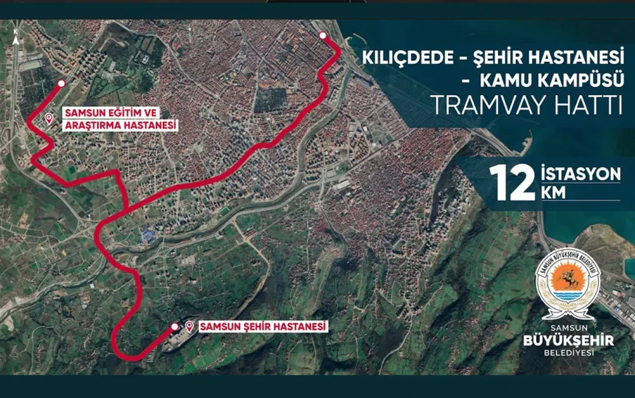 Samsun’da Şehir Hastanesi Tramvay Hattı Yatırım Programına Alındı