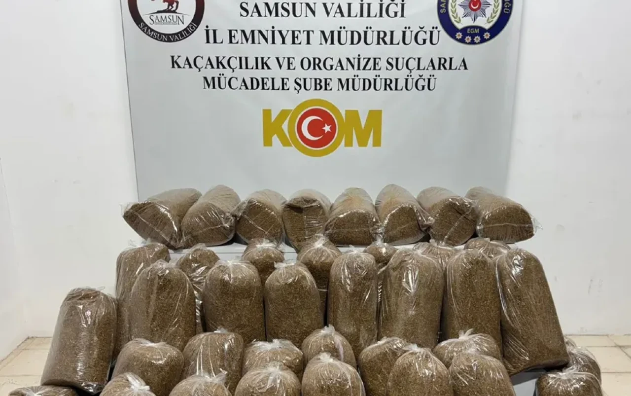 Samsun'da Kaçak Tütün Operasyonu: 250 Kilogram Tütün Ele Geçirildi