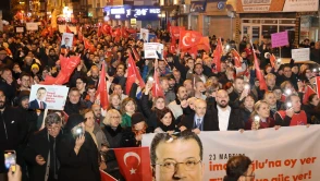 Samsun'da Ekrem İmamoğlu'na Destek Yürüyüşü Düzenlendi