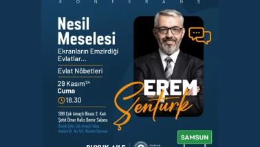 Erem Şentürk Samsun’da Konferans Verecek