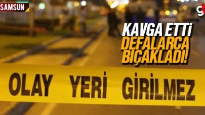 Samsun Tekkeköy'de bıçaklı kavga, ağır yaralı