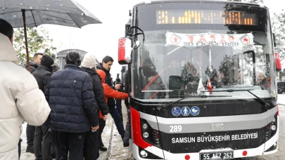 Kar Yağışında Kesintisiz Ulaşım Sağladı