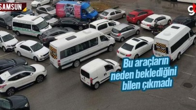 Bu araçların beklemesine engel olamıyorlar