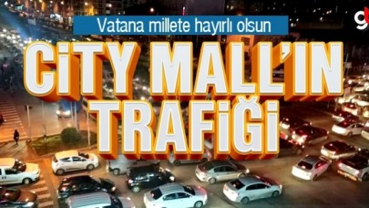 City Mall açıldı, trafik kitlendi