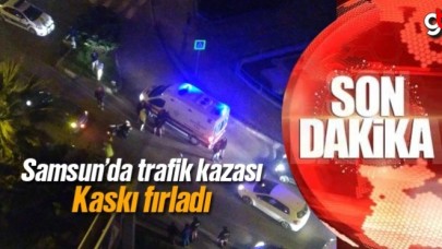 Samsun Rasathane mahallesinde trafik kazası