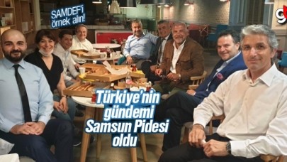 SAMDEF’ten, Habertürk konuklarına Samsun Pidesi ikramı