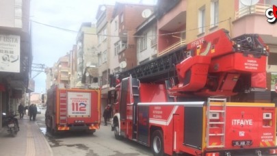 Bafra&#039;da yangın çıkan ev zarar gördü