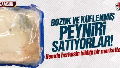 Bozulmuş ve küflenmiş peyniri satıyorlar