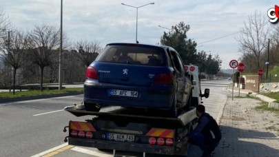 Samsun Atakum&#039;da otomobil ile motosiklet çarpıştı: 1 yaralı