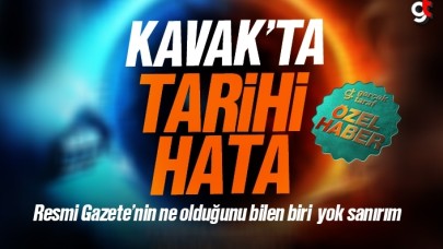 Kavak’ta Tarihi Hata