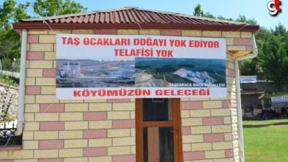 Samsun&#039;da köylülerden taş ocağı sahasının genişletilmesine tepki