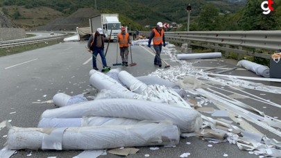 Samsun&#039;da kamyon ile tır çarpıştı 2 kişi yaralı