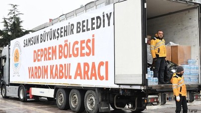 Samsunlular deprem bölgesi için yardıma koştu