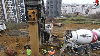 Atakum'da heyelan bölgesine yapılan binalar tehlike altında