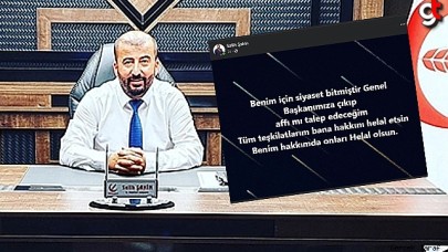 Salih Şahin paylaşımını sildi, yola devam dedi