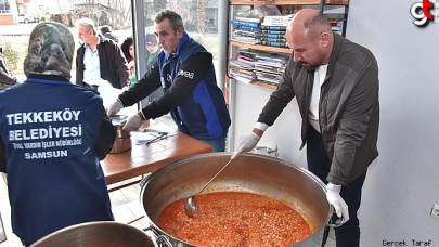 Tekkeköy Belediyesi Ramazan sofralarına sıcak yemek ulaştırıyor