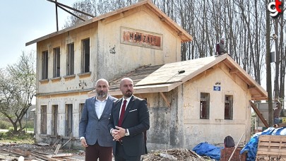 Tekkeköy Hamzalı Tarihi Tren Garı, restore ediliyor