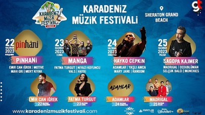 Karadeniz Müzik Festivali nerede, ne zaman, hangi şarkıcılar, hangi tarihlerde konser, hangi sanatçılar olacak?