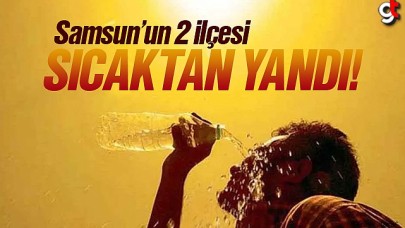 Samsun’un 2 ilçesi sıcaktan kavruldu