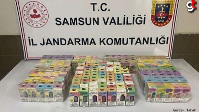 Samsun'da Puff Bar olarak bilinen 254 adet elektronik sigara ele geçirildi