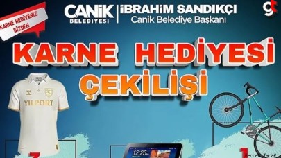 Canik Belediyesi Karne Hediyesi Çekilişi