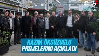 Kazım Öksüzoğlu projelerini açıkladı