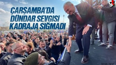 Çarşamba'da Hüseyin Dündar için yoğun kalabalık