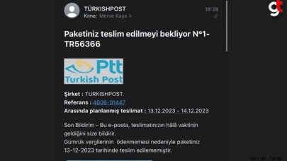 Sahte SMS ve E Postalara dikkat edin! PTT sahte SMSler için uyardı