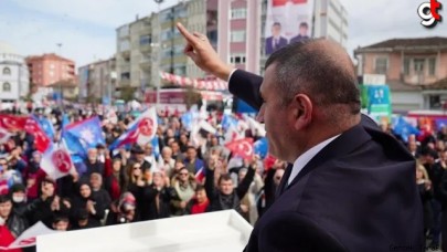 'Büyük Alaçam Mitingi'nde yoğun kalabalık