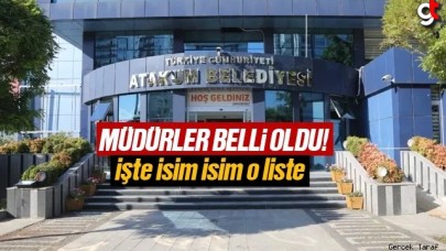 Atakum Belediyesi müdürleri belli oldu