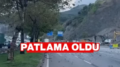 Samsun'da Taş Ocağındaki Patlatma Sırasında Yola Fırlayan Taşlar 4 Kişiyi Yaraladı