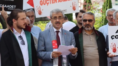 Saadet Partisi Samsun İl Başkanlığı'ndan İsrail'e Tepki