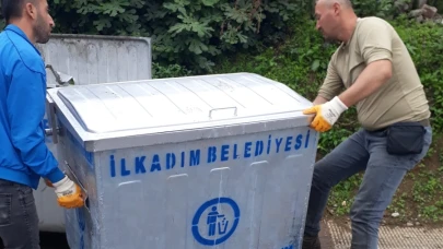 İlkadım'da Çöp Konteynerleri Yenileniyor