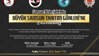 Ankara'da Samsun Günleri Coşkusu: Ekin Uzunlar, Ebru Yaşar ve Sefo Sahne Alacak!