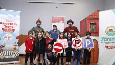 İlkadım’da Karagöz ile Miniklere Trafik Eğitimi